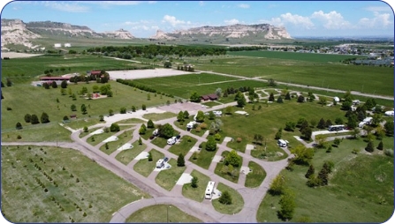 Aerial View of Robidoux RV Park